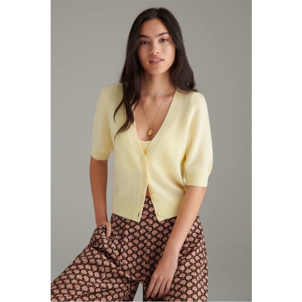 New Anthro Maeve Beth Cashmere Cardigan